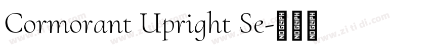 Cormorant Upright Se字体转换
